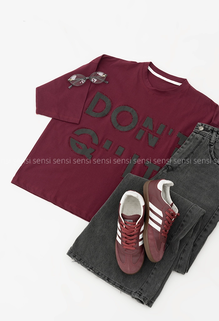 تیشرت dontنگین دار کد1005893
